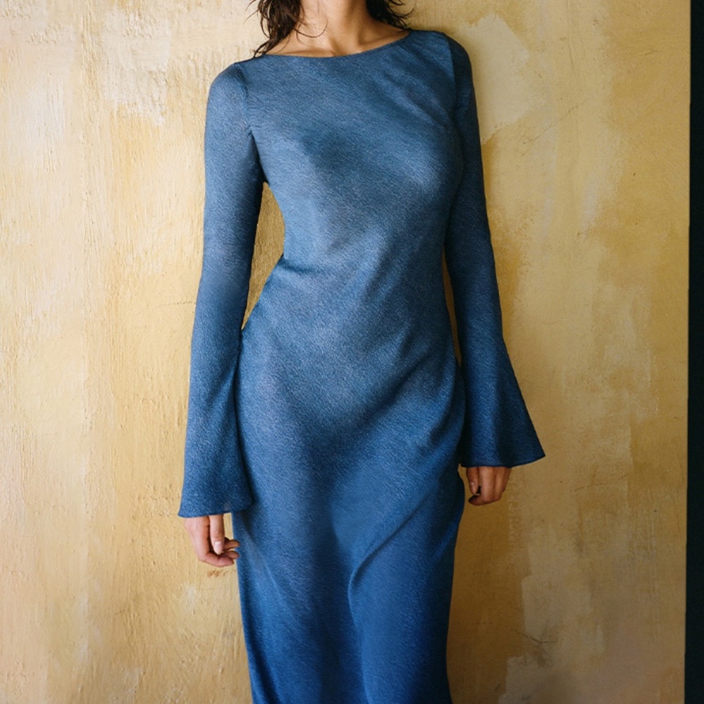 Realisation Par Denim Blue Maxi Dress